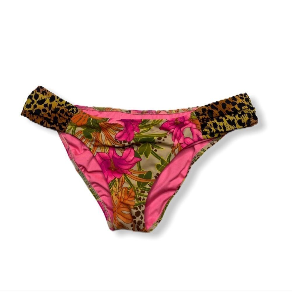 Pink Floral Bikini Bottom